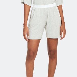Skin Lisette Mid Rise Relaxed Gray Lounge Shorts